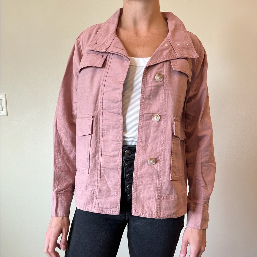 LOFT dusty pink jacket NWT